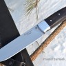 Нож Варан сталь Х12МФ (спуски от обуха) цельнометаллический, накладки стабилизированный граб 