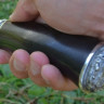  Нож Скорпион сталь VG10, рукоять стабилизированный граб, литьё мельхиор 