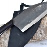 Кухонный Шеф-Нож Сербский сталь 95Х18 цельнометаллический, накладки стабилизированный граб (в наличии)
