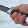 Нож Ворон сталь Булат цельнометаллический, накладки стабилизированный граб