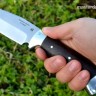 Нож Барсук сталь Х12МФ цельнометаллический, накладки венге