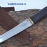 Нож Самурай сталь 110Х18, дол, рукоять стабилизированный граб 