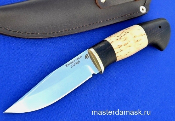 Нож Барс сталь Х12МФ, карельская берёза+стаб. граб