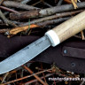 Нож Якутский сталь Булат, рукоять орех+акриловый камень 