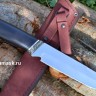  Нож Скорпион сталь Х12МФ, гравировка, рукоять стабилизированный граб, литьё мельхиор (в наличии)