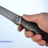 Нож Варан сталь ХВ-5 (спуски от обуха), рукоять стабилизированный граб, литьё мельхиор  