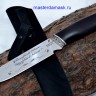 Нож Скорпион сталь 95х18 гравировка, рукоять стабилизированный граб, литьё мельхиор (в наличии)
