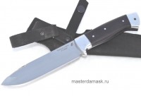 Нож Ворон сталь Х12МФ цельнометаллический, накладки стабилизированный граб (в наличии)