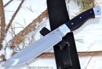 Нож Скорпион сталь Х12МФ цельнометаллический, накладки стабилизированный граб (в наличии)