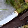 Нож Якутский малый сталь Х12МФ, рукоять стабилизированная карельская берёза (в наличии)