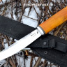 Нож Якутский премиум сталь N690 рукоять cтабилизированная карельская берёза (в наличии)