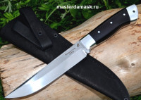 Нож Волк сталь 95Х18 цельнометаллический, накладки стабилизированный граб  