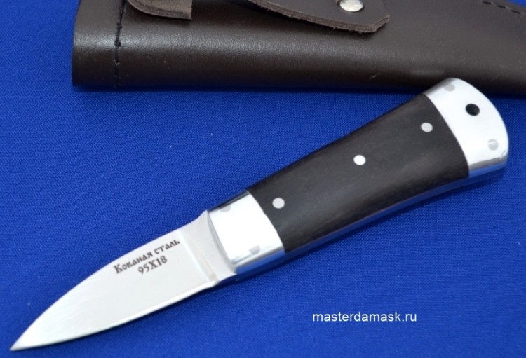 Нож Барс-Мини сталь 95Х18 цельнометаллический накладки стабилизированный граб 