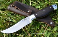 Нож Клык-Мини сталь 95Х18 цельнометаллический накладки стабилизированный граб (в наличии) 