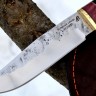 Нож Охотник сталь Х12МФ (следы ковки), рукоять стабилизированный граб+вставка 