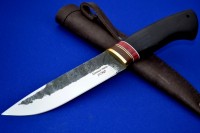 Нож Скорпион сталь Х12МФ, рукоять стаб. граб+вставки