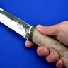 Нож Варан сталь Х12МФ (следы ковки) рукоять карельская берёза+вставка