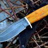 Нож Барсук сталь ХВ-5, рукоять стабилизированная карельская берёза+дюраль 