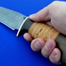 Нож Егерь сталь Дамаск, рукоять береста+венге (в наличии)