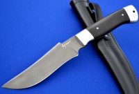 Нож Клык сталь Булат цельнометаллический накладки стабилизированный граб (в наличии)
