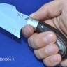 Нож Бобр сталь D2 цельнометаллический, рукоять венге (в наличии)