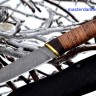 Нож Варан сталь Дамаск (спуски от обуха), рукоять береста+венге (в наличии)