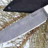 Нож Ворон сталь Булат цельнометаллический, накладки стабилизированный граб (в наличии)  