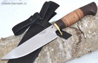 Нож Орёл сталь Х12МФ (спуски от обуха), рукоять береста+венге