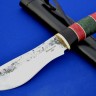 Нож Тигр сталь 9ХС, рукоять наборная стабилизированный граб+стабилизированная карельская берёза 