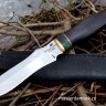 Нож Смерч сталь Х12МФ, рукоять стабилизированный граб+вставка