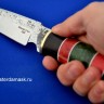 Нож Медведь сталь 9ХС, рукоять наборная стабилизированный граб+стабилизированная карельская берёза   