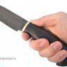 Нож Рысь сталь Булат, рукоять стабилизированный граб